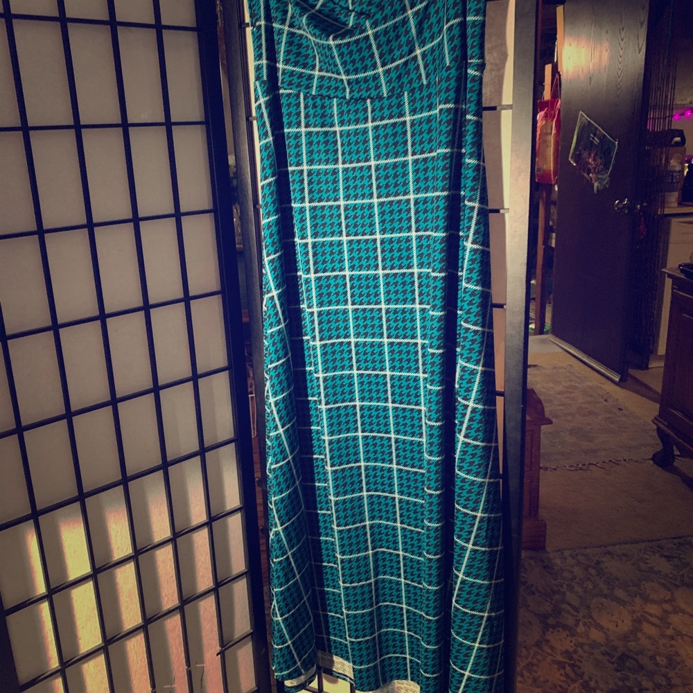 Blue Lularoe maxi skirt